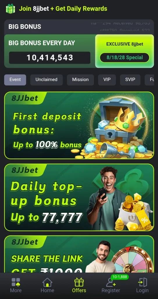 8jjbet-game-benefits-screenshot