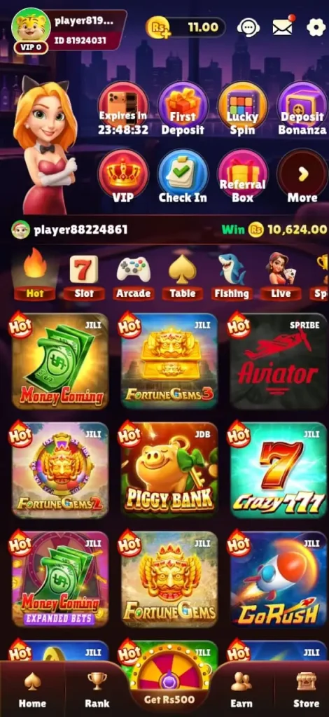 Daulat777-Game-homepage