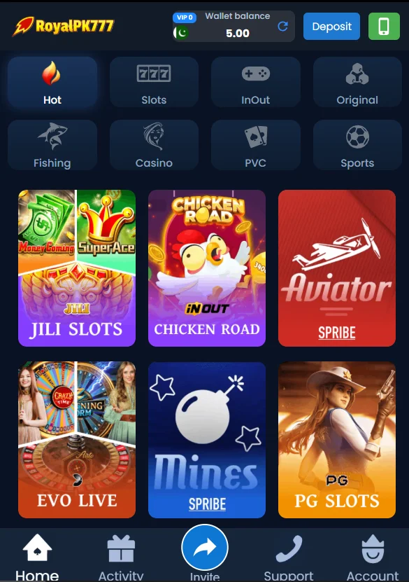 royalpk-777-game-lobby